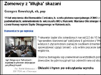 Bài trên mạng của Rzeczpospolita