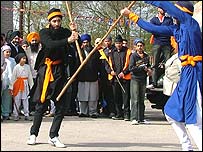 Practicing Gatka