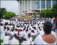 Gathering of local people