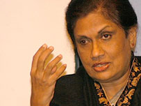 President Chandrika Kumaratunge