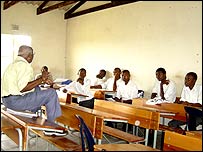 Grade 12 pupils from Nonhlevu Secondary during a tutorial