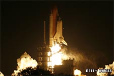 Shuttle Endeavour takes off