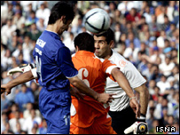 Bir futbol maçından bir kare