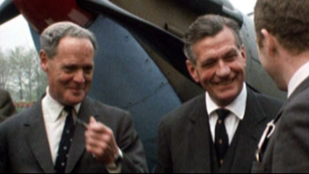 Sir Douglas Bader (left) and Jonnie Johnson