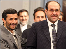  نوری المالکی اورر ایران کے صدر محمود احمدی نژاد