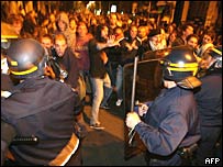 Choque entre policiais e jovens em Montpellier