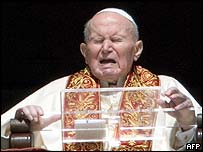 Giáo Hoàng cố nhưng không nói được 