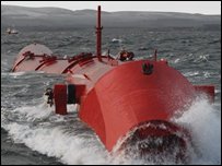 Điện sóng đang hoạt động ở Aguçadoura