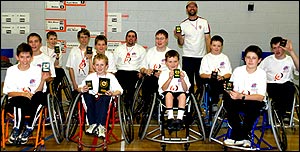 The Eastern Region team - with medals!