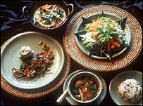 Pratos tradicionais da culinária tailandesa