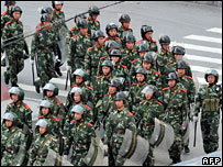 Lính Trung Quốc được tăng cường