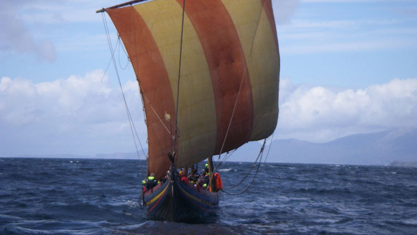 Viking long boat