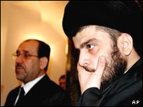 Mukteda es-Sadr ve Nuri el-Maliki 