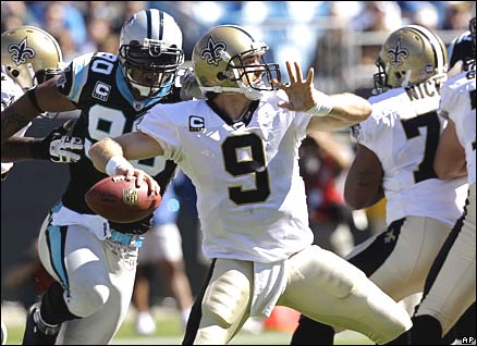 Drew Brees, quarterback, New Orleans Saints