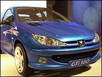 Peugeot-Citroen'nin ürettiği bir otomobil