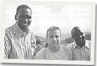 Richard gyda Paul Tergat a Moses Tanui