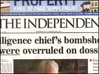 روزنامه اينديپندنت چاپ لندن