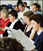 Picture: Keswick Hall Choir in rehearsal