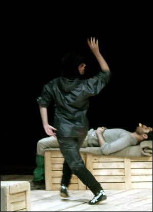 نمایی از اجرای رقص یک بالرین