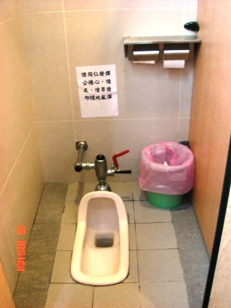 The squat toilet