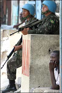 Tropas de paz da ONU no Haiti