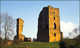 To of the remaining towers of Sheriff Hutton Castle