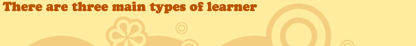 There are three main types of learner