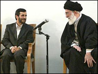 آیت الله علی خامنه و محمود احمدی نژاد