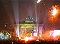 Cổng Brandenburg ở trung tâm Berlin