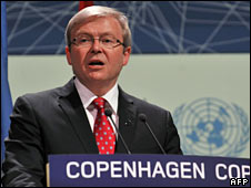 Kevin Rudd in Copenhagen