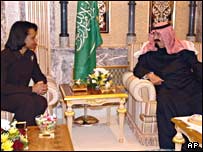 ملک عبدالله و وزير خارجه آمريکا