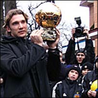 Андрій Шевченко з "Золотим м'ячем"