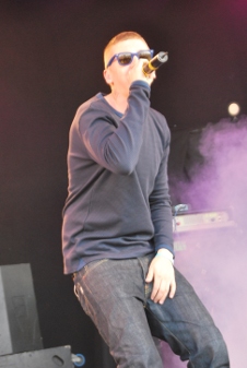 Professor Green on stage at Jersey Live 2010