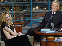 مدونا در شوی دیوید لترمن