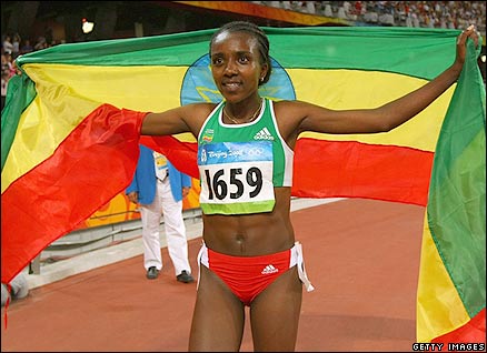 Dibaba wins gold