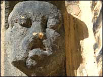 carved face @ Shibden