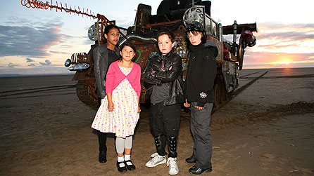 (L-R) Christie (Anna Jobarteh), Zara (Eden Nathenson), Jed (Charlie Hiscock) and Xan (Kieran Wallbanks