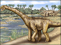 نقش خيالی تورياسوروس ريودونسيس