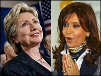 Hilary Clinton e Cristina Kirchner