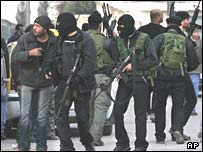 شبه نظاميان جنبش فتح در عمليات نظامی در برابر نيروهای حماس