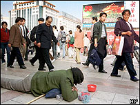 Žebrák v Číně
