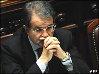 O premiê italiano Romano Prodi
