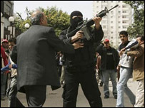 Gazze'de silahlı militan