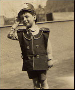4 year old Frank in police uniform. Berlin, 1932.
