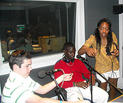 Daniel and Zaciya in the Brit School Studio