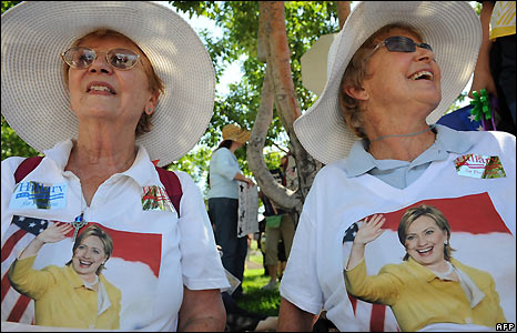 Ủng hộ viên của bà Clinton