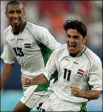 Jogadores iraquianos