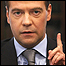 O presidente russo, Dmitri Medvedev. 