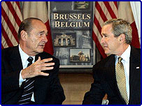 Jacques Chirac, George Bush