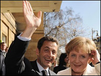 Ніколя Саркозі й Ангела Меркель